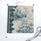 Rustic Cabincore Lodge Deer Fox Forest Stripe Vintage Country Hunting Cabin Cottage Hunting Lodge Teal Toile Farmhouse Trees Woodland Leaves Custom Printed Fabric by Spoonflower Various Fabrics by the Yard or Fat Quarter